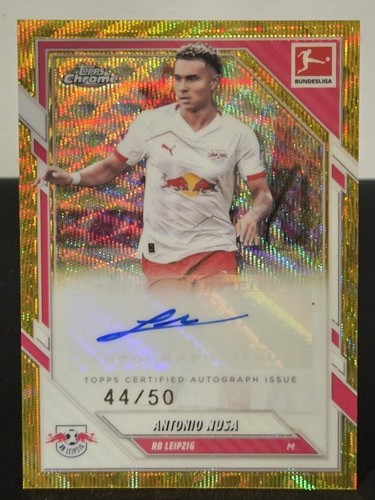 Antonio Nusa 2026 Topps Chrome Gold Wave /50