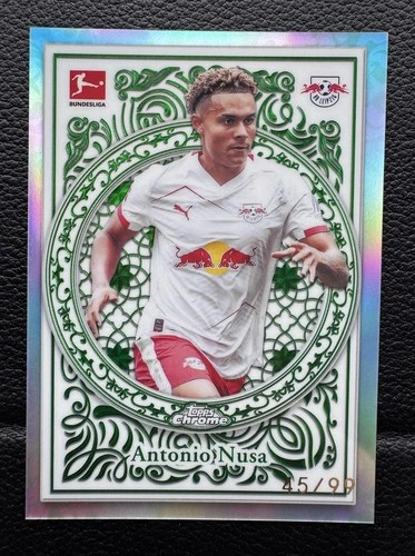 Antonio Nusa 2025 Topps Chrome Green /99