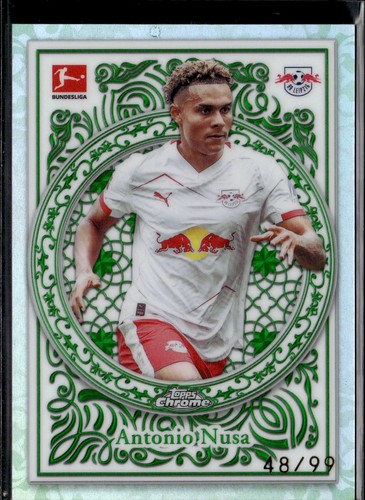 Antonio Nusa 2025 Topps Chrome Green /99