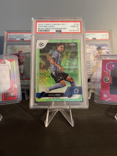 Antonio Nusa 2022 Topps Chrome Green Refractor /399