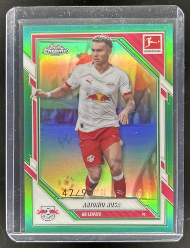 Antonio Nusa 2025 Topps Chrome Green Refractor /99