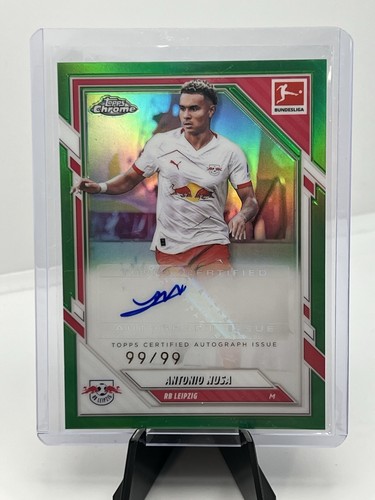 Antonio Nusa 2026 Topps Chrome Green Refractor /99
