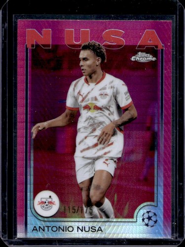 Antonio Nusa 2024 Topps Chrome Pink Shimmer Refractor /175