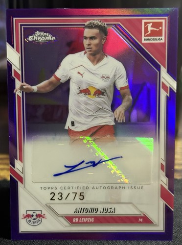 Antonio Nusa 2026 Topps Chrome Purple Refractor /75