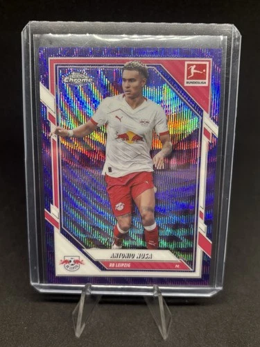 Antonio Nusa 2025 Topps Chrome Purple Wave /75