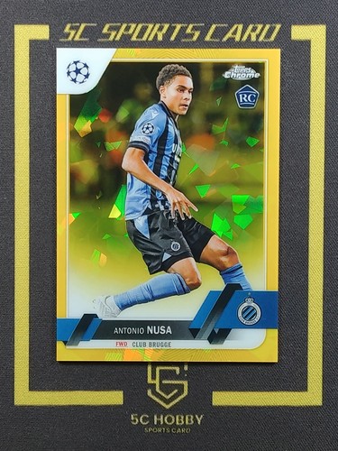 Antonio Nusa 2023 Topps Chrome Sapphire Yellow /99