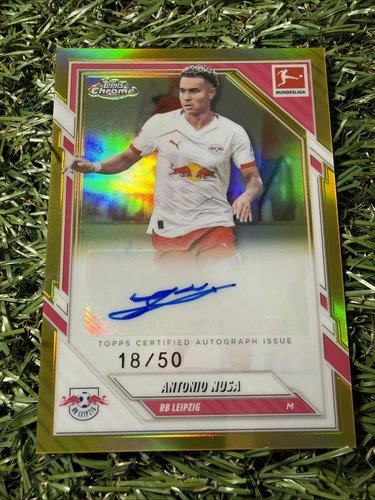 Antonio Nusa 2025 Topps Chrome True Gold /50