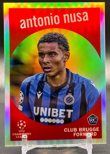Antonio Nusa 2022 Topps Chrome UEFA Club Refractor 59-35