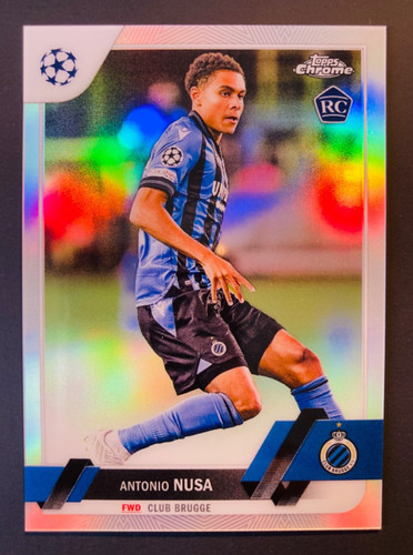 Antonio Nusa 2023 Topps Chrome UEFA Refractor