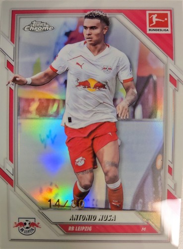 Antonio Nusa 2025 Topps Chrome White Refractor /30