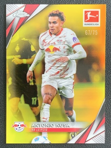 Antonio Nusa 2024 Topps Cromo Bundesliga Giallo Rifrattore /75