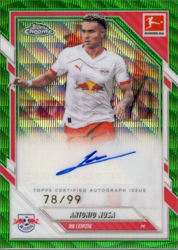 Antonio Nusa 2025 Topps Cromo Bundesliga Green Wave /99