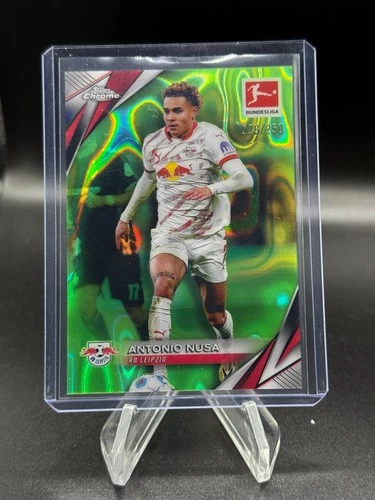 Antonio Nusa 2024 Topps Cromo Bundesliga Lava Verde Neón /250