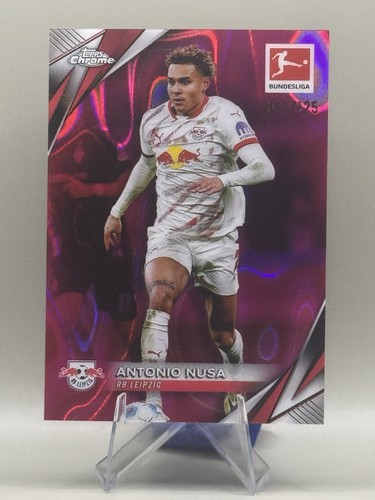 Antonio Nusa 2024 Topps Cromo Bundesliga Magenta Lava /125