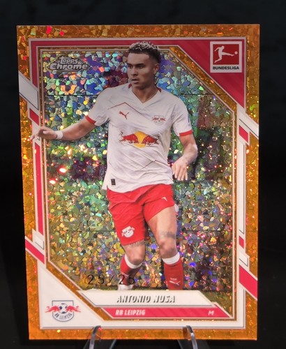 Antonio Nusa 2025 Topps Cromo Bundesliga Naranja Inferno Refractor /25