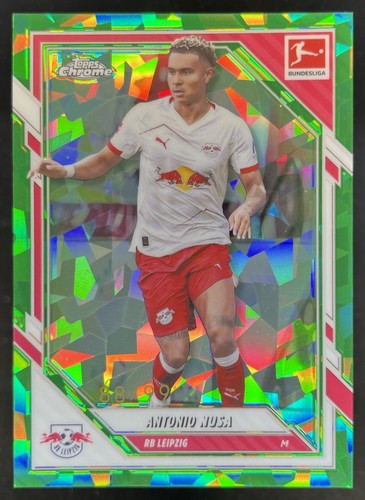 Antonio Nusa 2025 Topps Cromo Bundesliga Sapphire Green /99