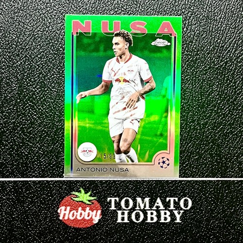 Antonio Nusa 2024 Topps Cromo UEFA Green Refractor /99