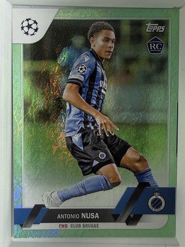 Antonio Nusa 2023 Topps Edición Jade Competiciones de Clubes UEFA Jade