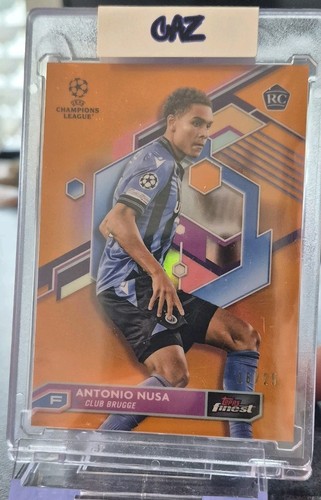 Antonio Nusa 2023 Topps Finest Arancione /25