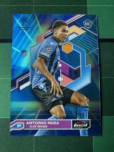 Antonio Nusa 2023 Topps Finest Blue Refractor /250