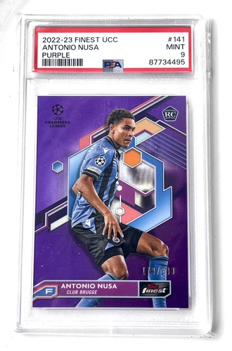 Antonio Nusa 2022 Topps Finest Purple Prisma /199
