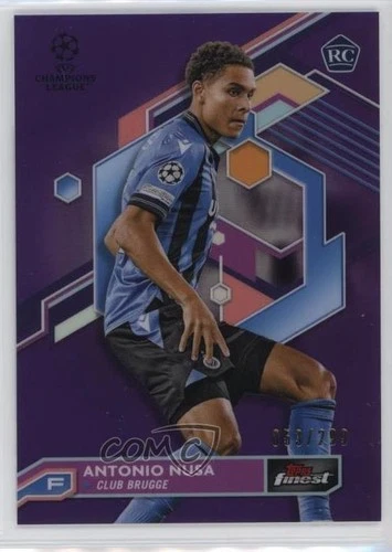 Antonio Nusa 2022 Topps Finest Viola Rifrattore /299