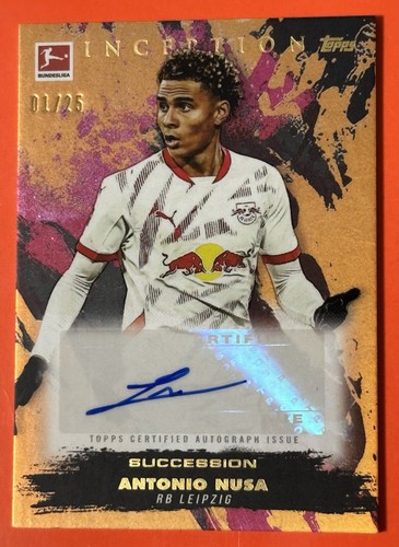 Antonio Nusa 2024 Topps Inception Arancione /25