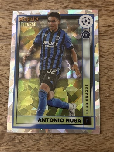 Antonio Nusa 2022 Panini Merlin Chrome Atomic Refractor /250