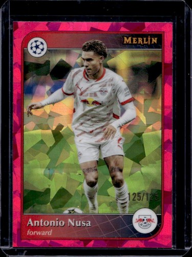 Antonio Nusa 2024 Topps Merlin Chrome Magenta Atomic Refractor /125