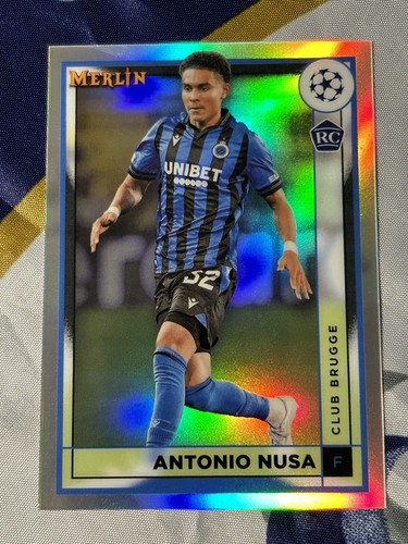 Antonio Nusa 2022 Panini Merlin Chrome Refractor #45