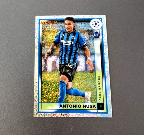 Antonio Nusa 2022 Topps Merlin Chrome Speckle Refractor /150