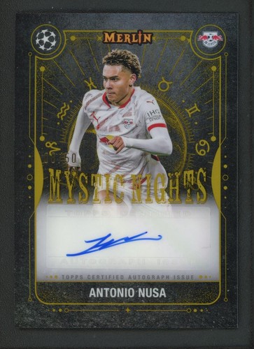 Antonio Nusa 2025 Topps Merlin UEFA Champions League /50