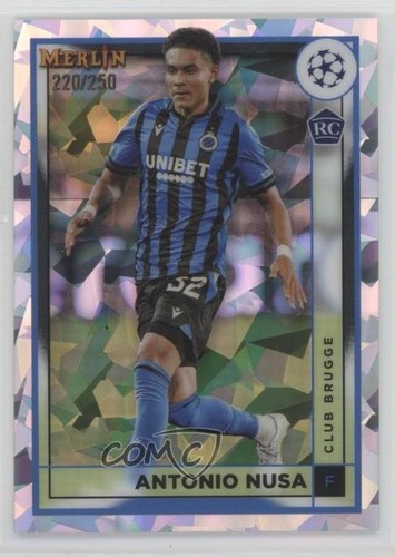 Antonio Nusa 2022 Panini Merlin UEFA Club Competitions Atomic Refractor /250
