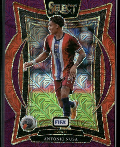 Antonio Nusa 2024 Panini Select FIFA Purple