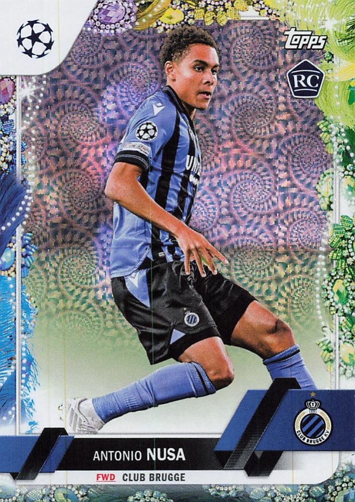 Antonio Nusa 2022 Topps UEFA Club Competitions Carnaval Edition
