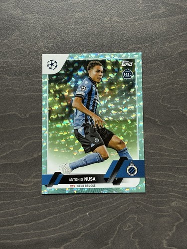 Antonio Nusa 2023 Topps UEFA Club Competitions Aqua Icy Foil /399