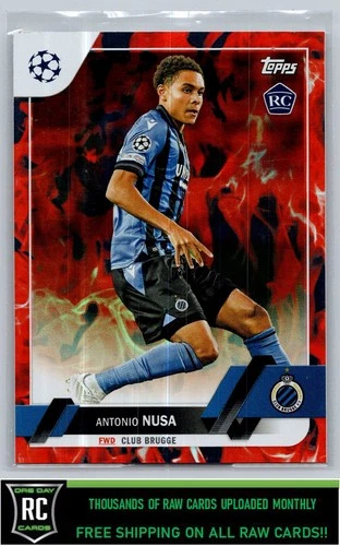 Antonio Nusa 2022 Topps UEFA Clubes Competiciones Inferno Foil