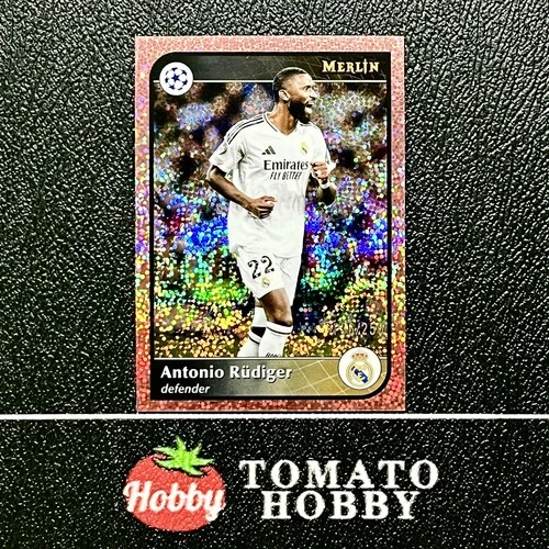 Antonio Rudiger 2024 Topps Merlin Chrome Pink Gold /250