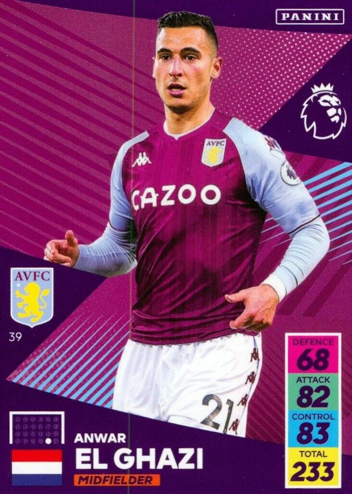 Anwar El Ghazi 2021 Panini Adrenalyn XL Premier League