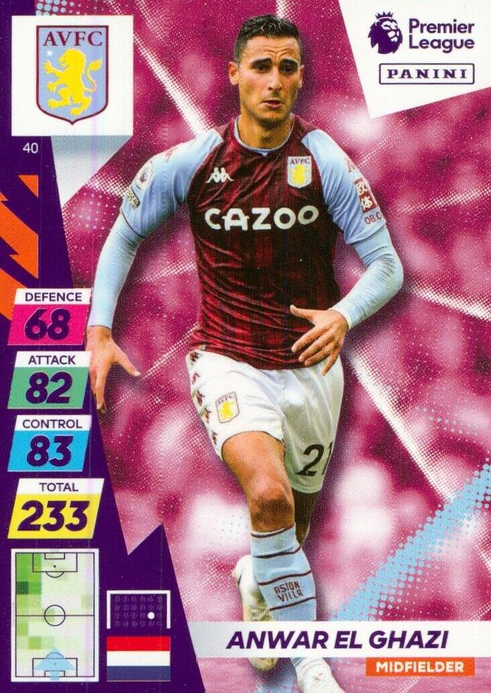 Anwar El Ghazi 2021 Panini Adrenalyn XL Premier League Plus