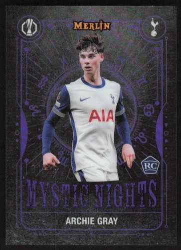 Archie Gray 2024 Panini Merlin Chrome UEFA Purple /15