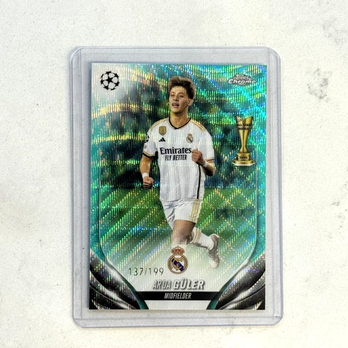 Arda Güler 2023 Topps Chrome Aqua Wave /199
