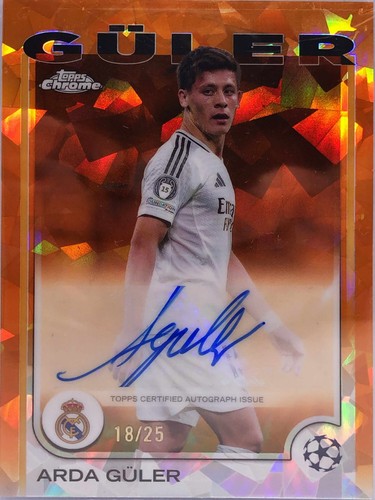 Arda Güler 2024 Topps Chrome Sapphire /25
