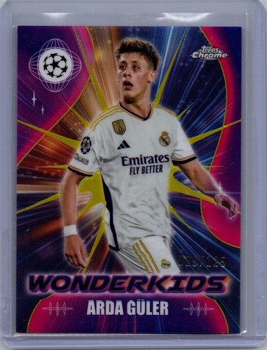 Arda Güler 2023 Topps Chrome Yellow Refractor /125