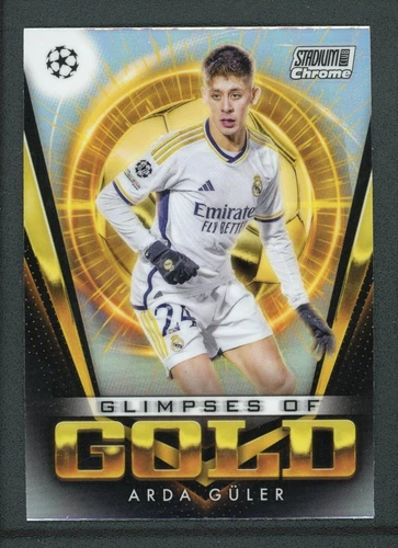 Arda Güler 2024 Topps Cromo UEFA Champions League Gold Refractor