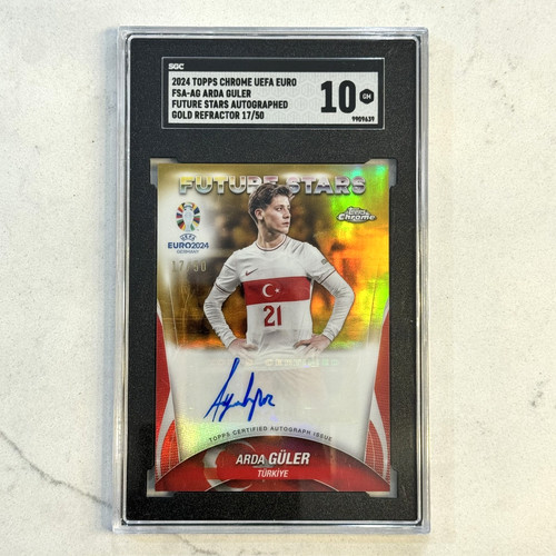 Arda Güler 2024 Topps Cromo UEFA Oro Refractor /50