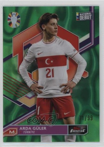 Arda Güler 2023 Panini Finest Green Refractor 71/99