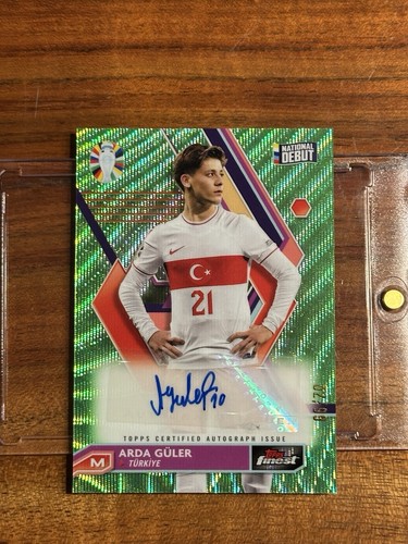 Arda Güler 2023 Topps Finest Neon Green Wave /99