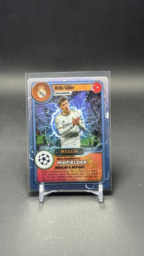 Arda Güler 2023 Topps Merlin Chrome Lightning Azul /75