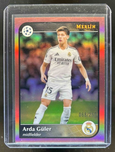 Arda Güler 2024 Topps Merlin Chrome Pink Refractor /250